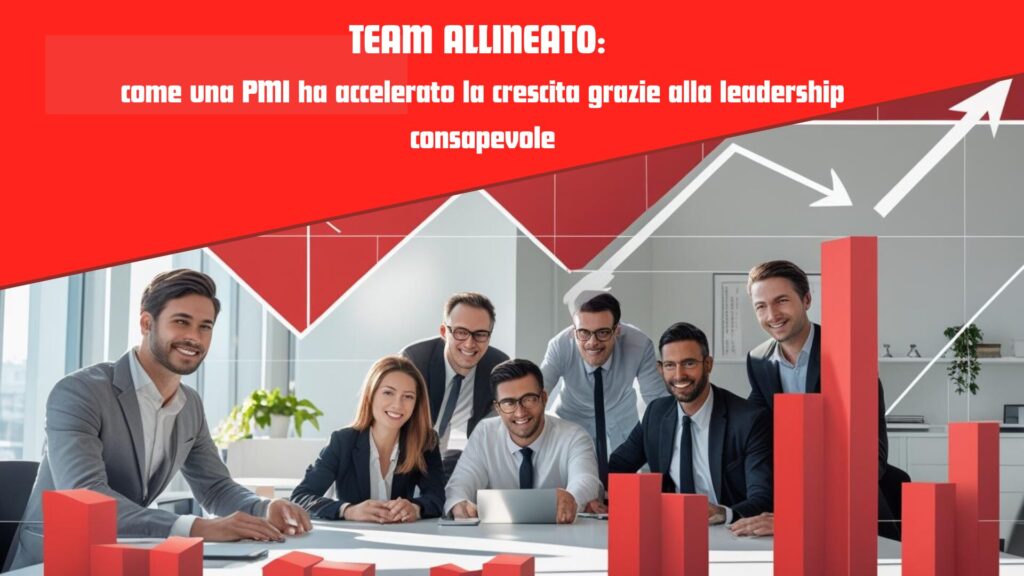 Team allineato al lavoro in azienda